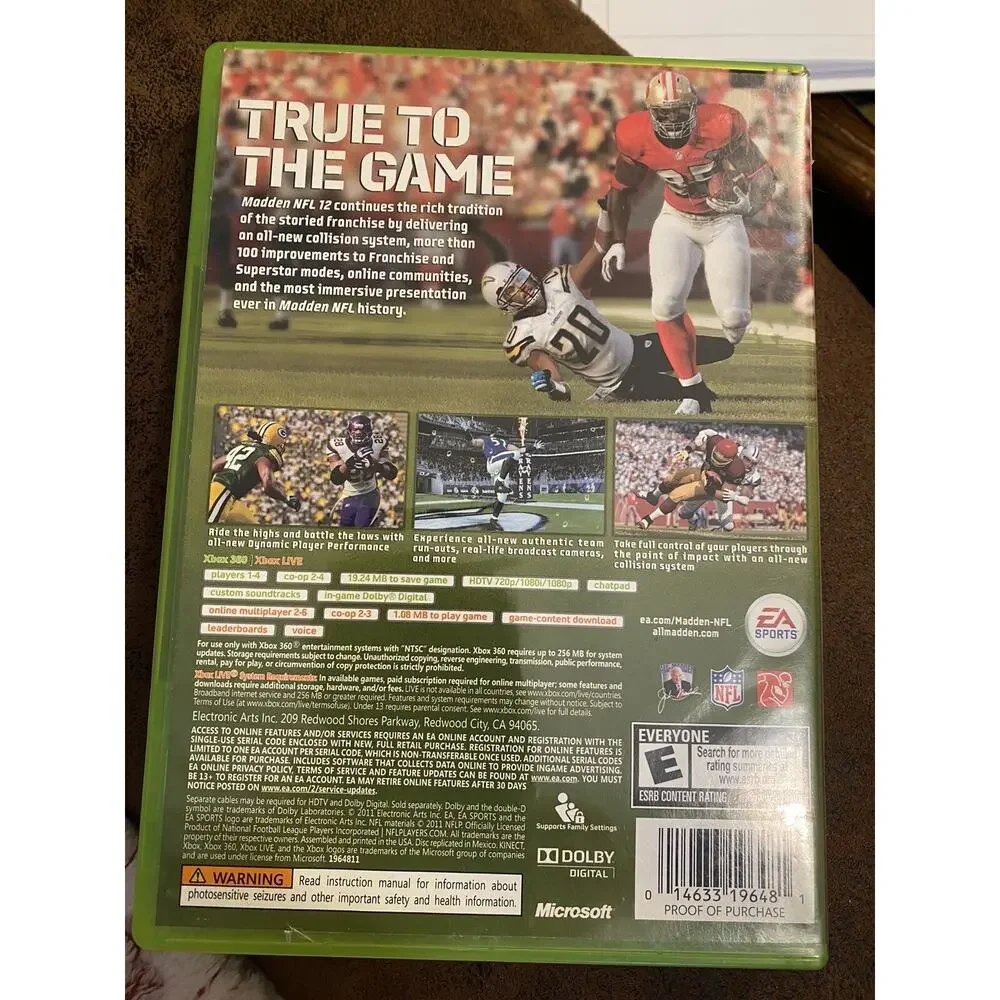 Madden NFL 12 Xbox 360